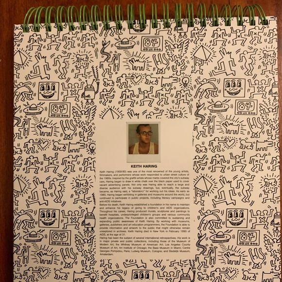 NWT Keith Haring Small Notebook Large Spiral Sketchbook Set Art Draw Paint - Picture 14 of 16
